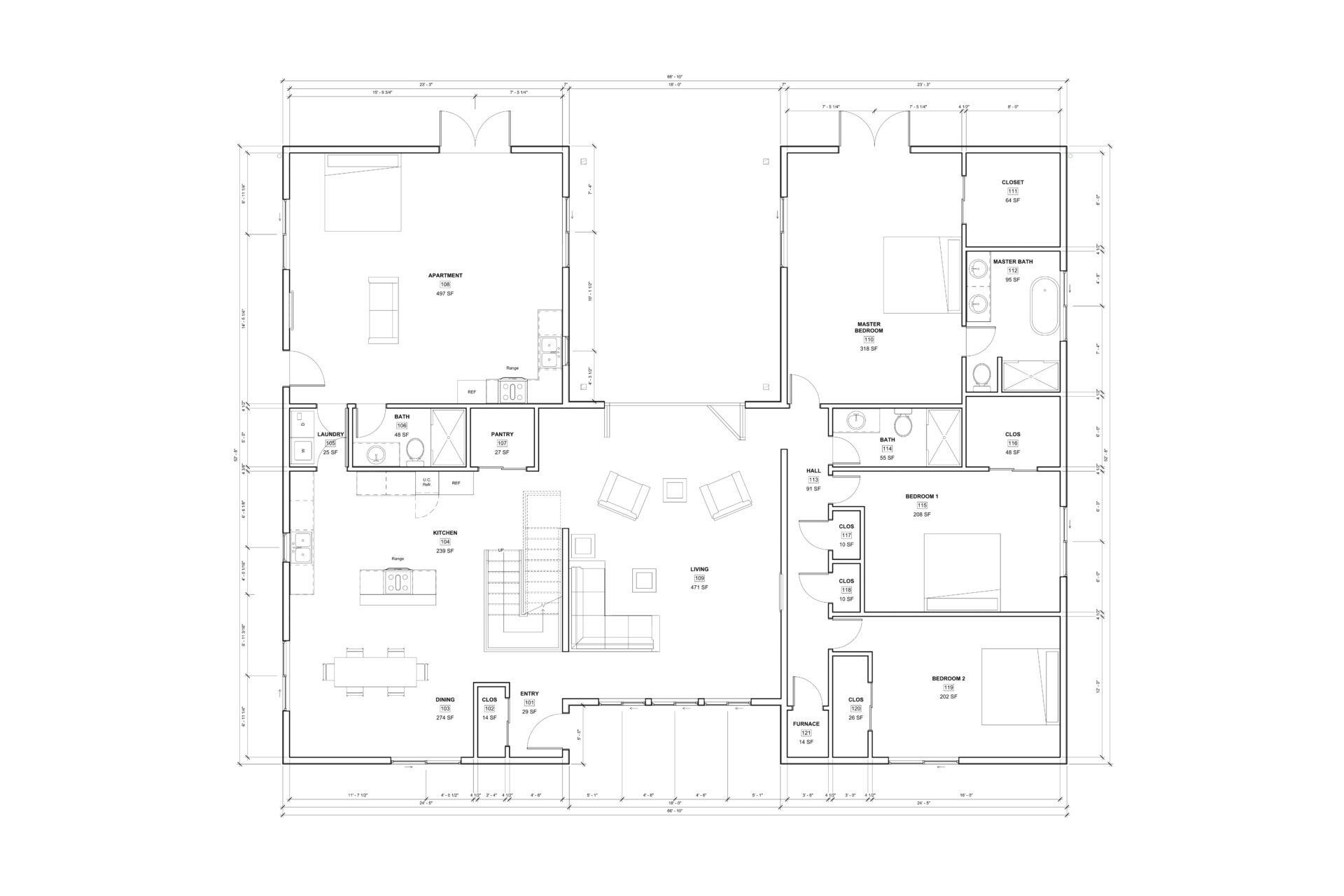 Floor Plan for Modern Barn House Remodeling