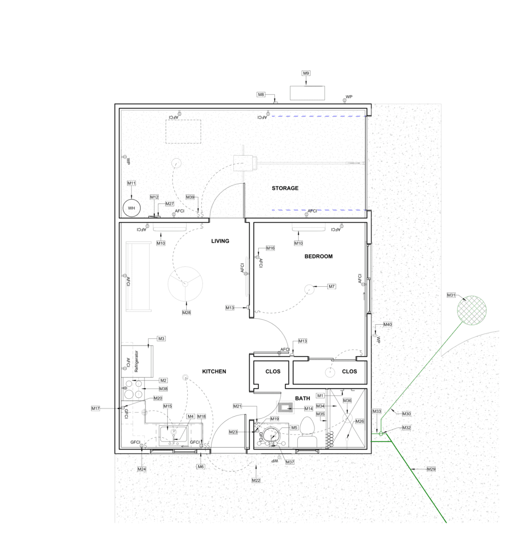 Floor Plan for Garage to ADU Conversion