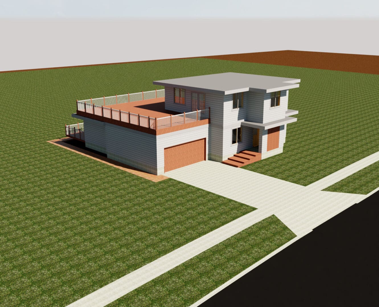 Side View of NorCal House for Interior Remodeling Project